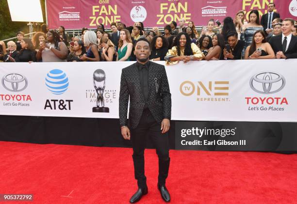 Woody McLain at the 49th NAACP Image Awards on January 15, 2018 in Pasadena, California.