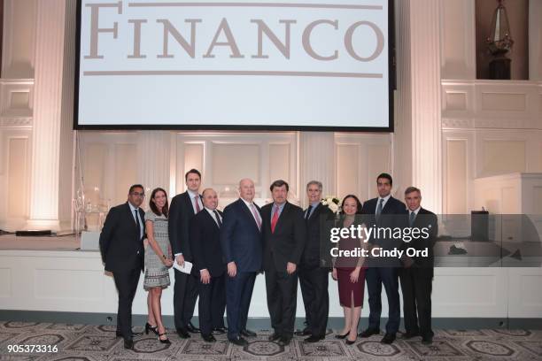 The Financo Team attends the Financo CEO Forum on January 15, 2018 in New York City.
