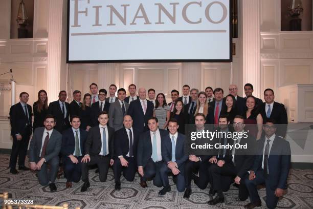 The Financo Team attends the Financo CEO Forum on January 15, 2018 in New York City.