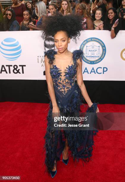 Lil Mama attends the 49th NAACP Image Awards at Pasadena Civic Auditorium on January 15, 2018 in Pasadena, California.