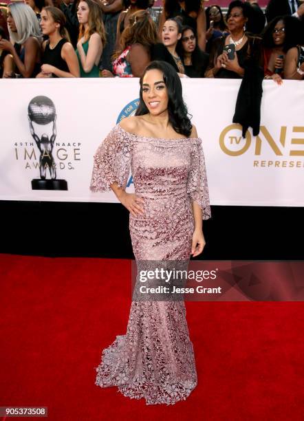 Sharon Carpenter attends the 49th NAACP Image Awards at Pasadena Civic Auditorium on January 15, 2018 in Pasadena, California.