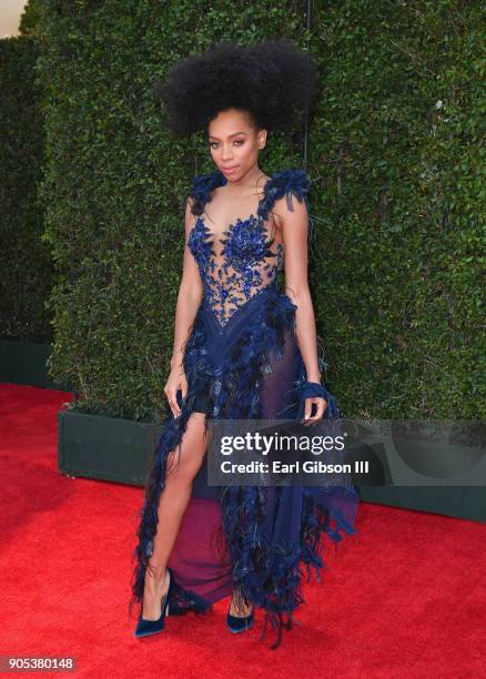 Niatia "Lil' Mama" Kirkland at the 49th NAACP Image Awards on January 15, 2018 in Pasadena, California.