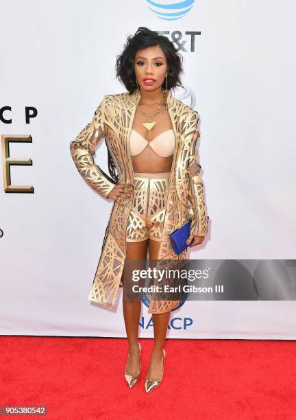 Imani Hakim at the 49th NAACP Image Awards on January 15, 2018 in Pasadena, California.