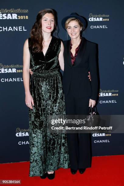 Revelation for "L'amant d'un jour", Louise Chevillotte and her sponsor Anne Consigny attend the 'Cesar - Revelations 2018' Party at Le Petit Palais...