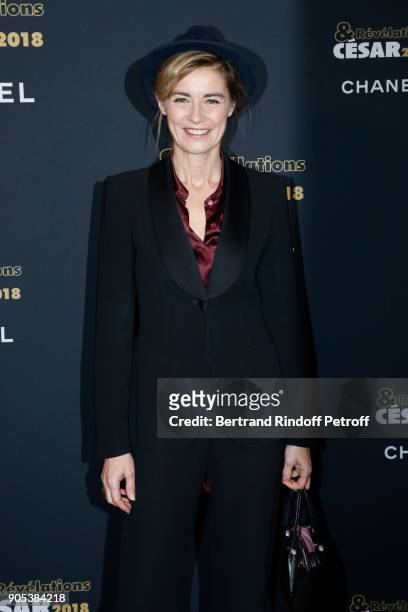 Anne Consigny attends the 'Cesar - Revelations 2018' Party at Le Petit Palais on January 15, 2018 in Paris, France.