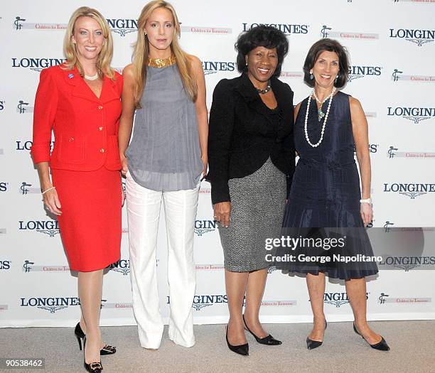 Honorees Lorri Unumb, Leila deBruyne and Deloris Jordanand Editor -in-chhief Pamela Fiori attend the Women Who Make a Difference Awards hosted by...