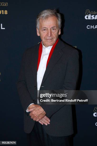 Director Constantin Costa-Gavras attends the 'Cesar - Revelations 2018' Party at Le Petit Palais on January 15, 2018 in Paris, France.