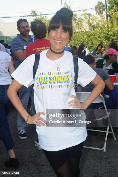 Actress Burgandi Phoenix participates in the 6th Annual Martin Luther King Jr. Day Clothing Collection And Community Breakfast held on January 15,...