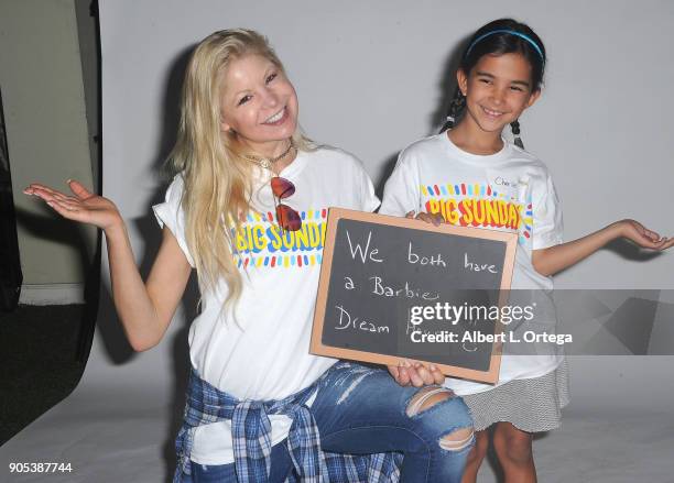 Actress/model Anne McDaniels participates in the 6th Annual Martin Luther King Jr. Day Clothing Collection And Community Breakfast held on January...