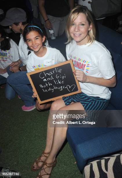Actress Gigi Edgley participates in the 6th Annual Martin Luther King Jr. Day Clothing Collection And Community Breakfast held on January 15, 2018 in...