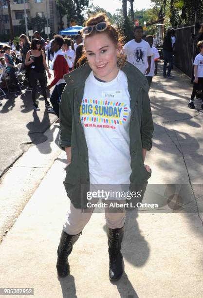 Actress Hayley Gripp participates in the 6th Annual Martin Luther King Jr. Day Clothing Collection And Community Breakfast held on January 15, 2018...