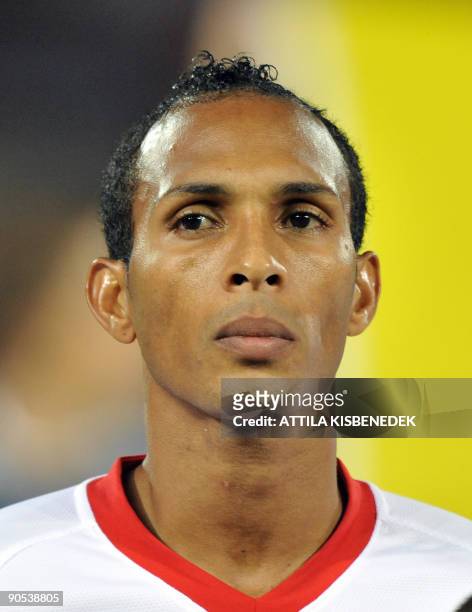 Runiz Liedson of Portugal is seen at Puskas stadium of Budapest on September 9, 2009 prior to their qualification group match for 2010 World Cup...