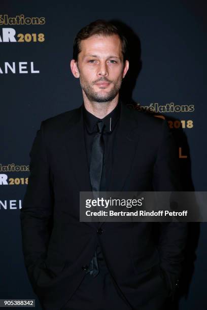 Actor Nicolas Duvauchelle attends the 'Cesar - Revelations 2018' Party at Le Petit Palais on January 15, 2018 in Paris, France.