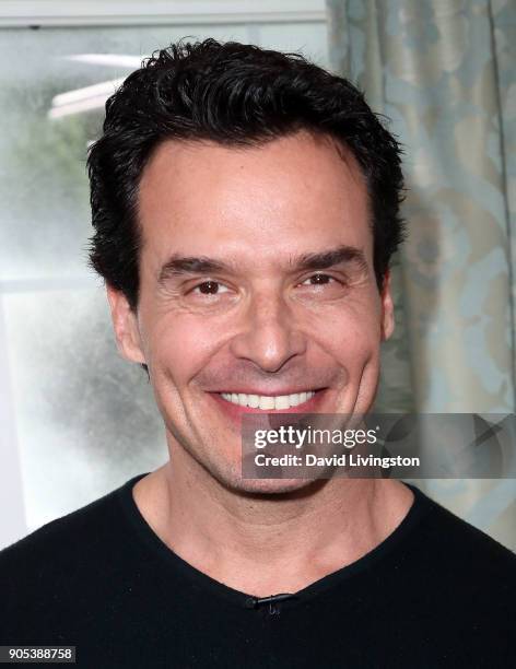 Actor Antonio Sabato Jr. Visits Hallmark's "Home & Family" at Universal Studios Hollywood on January 15, 2018 in Universal City, California.