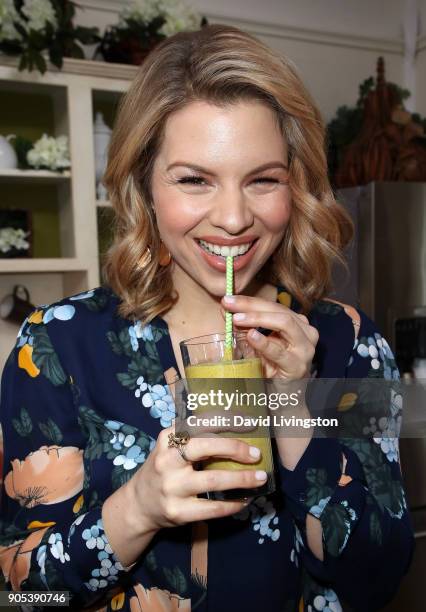 Actress Ali Liebert visits Hallmark's "Home & Family" at Universal Studios Hollywood on January 15, 2018 in Universal City, California.