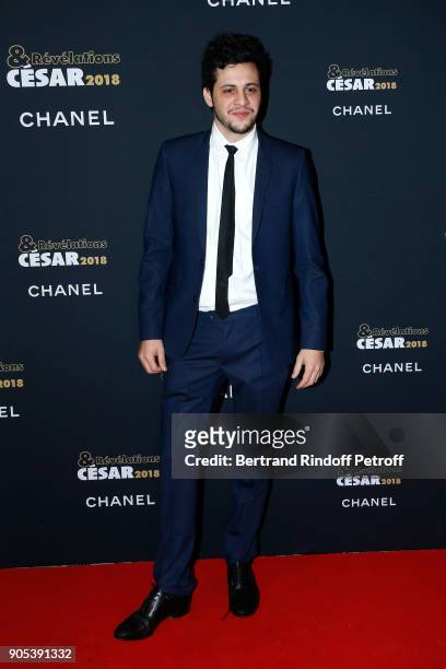 Revelation for "Carbone", Idir Chender attends the 'Cesar - Revelations 2018' Party at Le Petit Palais on January 15, 2018 in Paris, France.