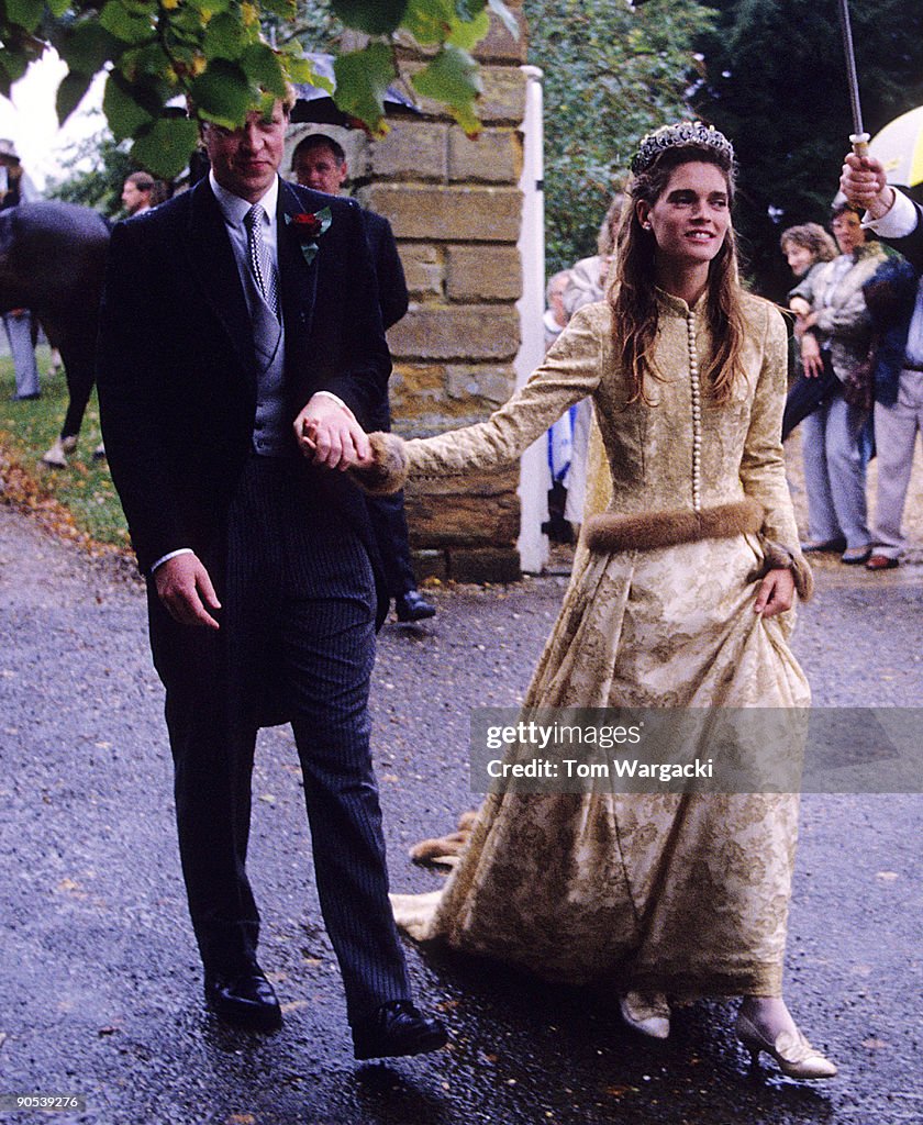 Charles Althorp (Earl Spencer) and wife Victoria at their Wedding Ceremony