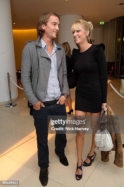 Conrad Gamble and Lady Emily Compton attend the 10th anniversary party of St Martin's Lane Hotel at St Martin's Lane Hotel on September 9, 2009 in...
