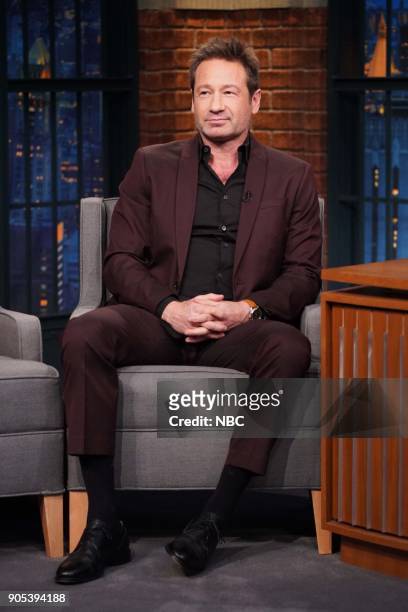 Episode 634 -- Pictured: Actor David Duchovny during an interview on January 15, 2018 --