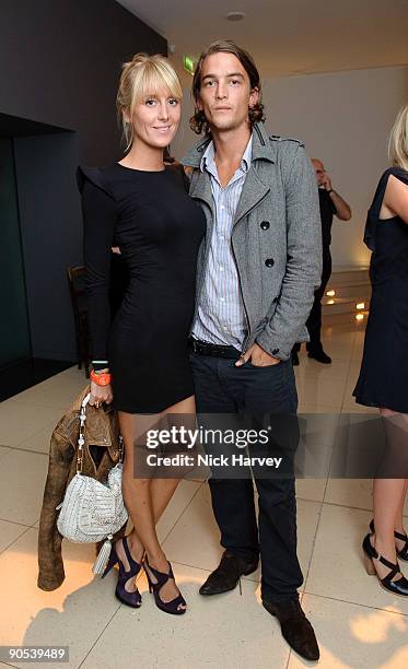 Lady Emily Compton and Conrad Gamble attend the 10th anniversary party of St Martin's Lane Hotel at St Martin's Lane Hotel on September 9, 2009 in...