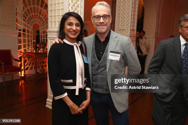 Anita Balchandani and Martin Newman attend the Financo CEO Forum on January 15, 2018 in New York City.