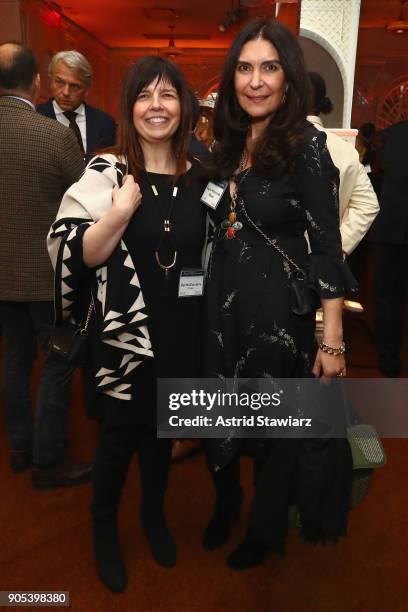 Bertha Escudero and Sagra Maceira de Rosen attend the Financo CEO Forum on January 15, 2018 in New York City.