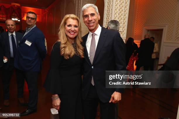 Mindy Grossman and Michael Karsch attend the Financo CEO Forum on January 15, 2018 in New York City.