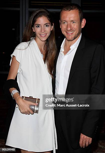 Dany Boon and his wife Yael Boon arriving for the Jury Of Palmares photocall held at the Casino of Deauville during the 35th American Film Festival...