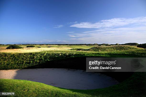 The par 4, 4th hole on the Old Course at St Andrews on August 29, 2009 in St Andrews, Scotland