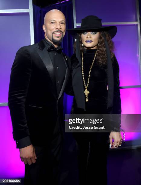 Common and Andra Day attend the 49th NAACP Image Awards at Pasadena Civic Auditorium on January 15, 2018 in Pasadena, California.