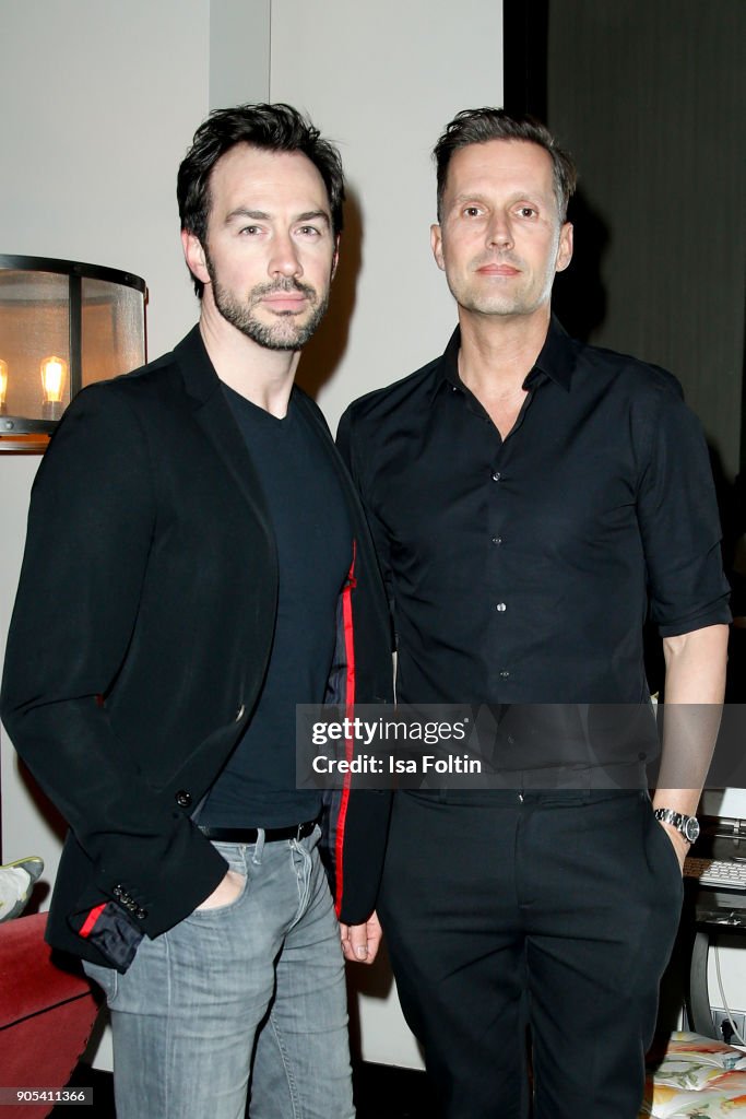 German actor Arne Stephan and Marco Stein during the Bunte New Faces