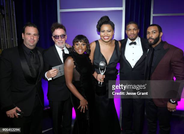 Randall Emmett, Mark Canton, Naturi Naughton, Courtney Kemp Agboh, and Omari Hardwick, winners of Outstanding Drama Series for 'Power', attend the...