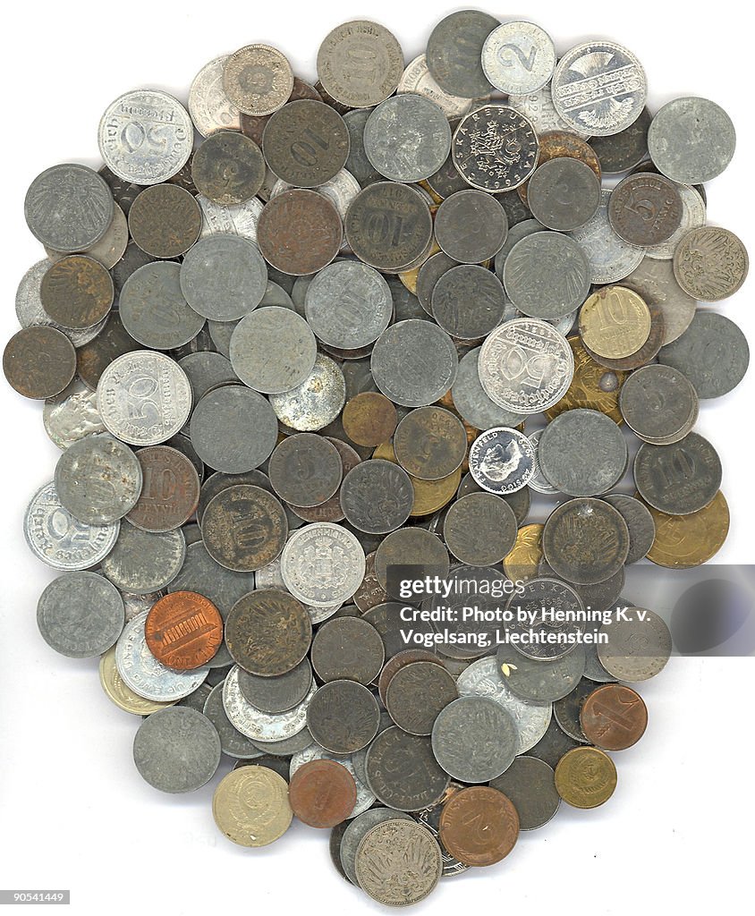 Treasure of old coins