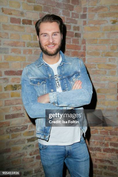 German presenter Maurice Gajda during the Bunte New Faces Night at Grace Hotel Zoo on January 15, 2018 in Berlin, Germany.