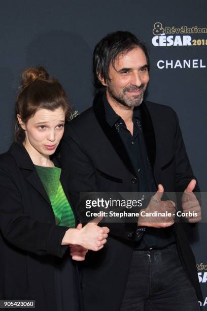 Solene Rigot and Samuel Benchetrit attend the 'Cesar - Revelations 2018' Party at Le Petit Palais on January 15, 2018 in Paris, France.