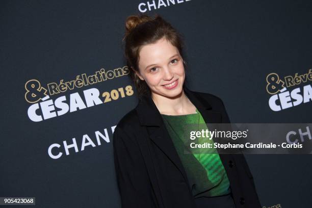 Solene Rigot attends the 'Cesar - Revelations 2018' Party at Le Petit Palais on January 15, 2018 in Paris, France.