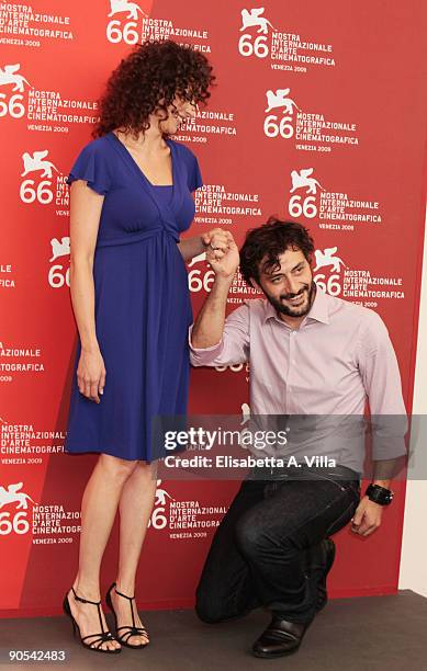 Actress Kseniya Rappoport and actor Filippo Timi attend the "La Doppia Ora" Photocall at the Palazzo del Casino during the 66th Venice Film Festival...