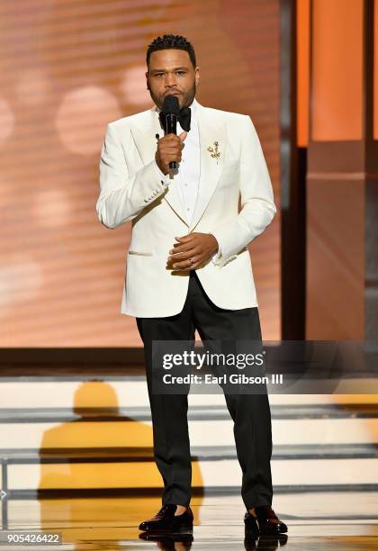 Anthony Anderson onstage at the 49th NAACP Image Awards on January 15, 2018 in Pasadena, California.