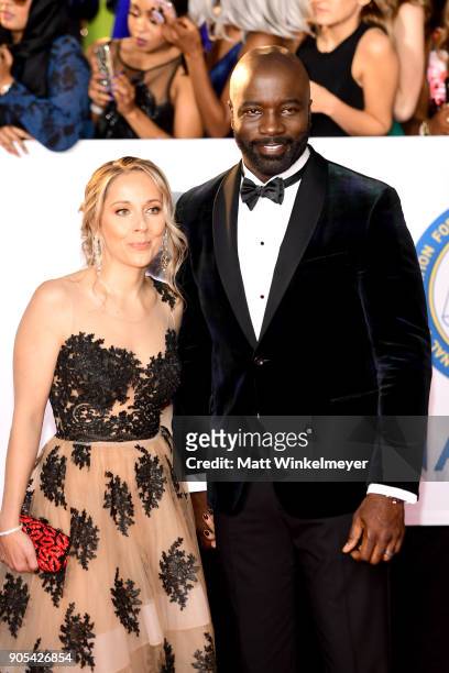 Iva Colter and Mike Colter attend the 49th NAACP Image Awards at Pasadena Civic Auditorium on January 15, 2018 in Pasadena, California.