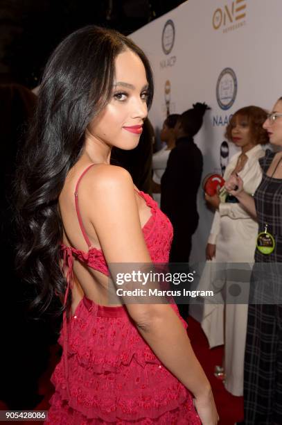 Bianca Lawson attends the 49th NAACP Image Awards at Pasadena Civic Auditorium on January 15, 2018 in Pasadena, California.