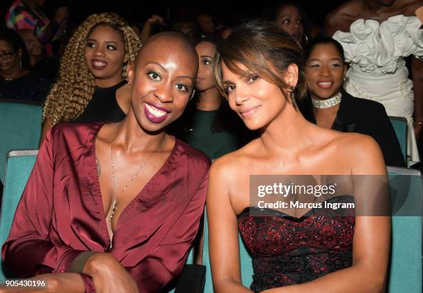 Halle Berry attends the 49th NAACP Image Awards at Pasadena Civic Auditorium on January 15, 2018 in Pasadena, California.