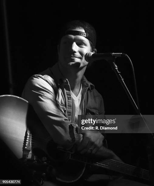 Singer/Songwriter Jacob Davis performs during the ASCAP Showcase at The Lakehouse during the 9th Annual 30A Songwriters Festival day 3 on January 14,...