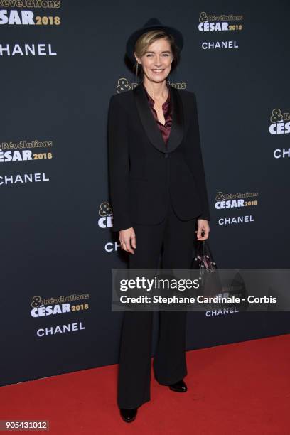 Anne Consigny attends the 'Cesar - Revelations 2018' Party at Le Petit Palais on January 15, 2018 in Paris, France.