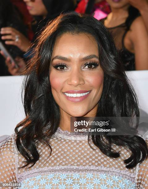 Annie Ilonzeh at the 49th NAACP Image Awards on January 15, 2018 in Pasadena, California.