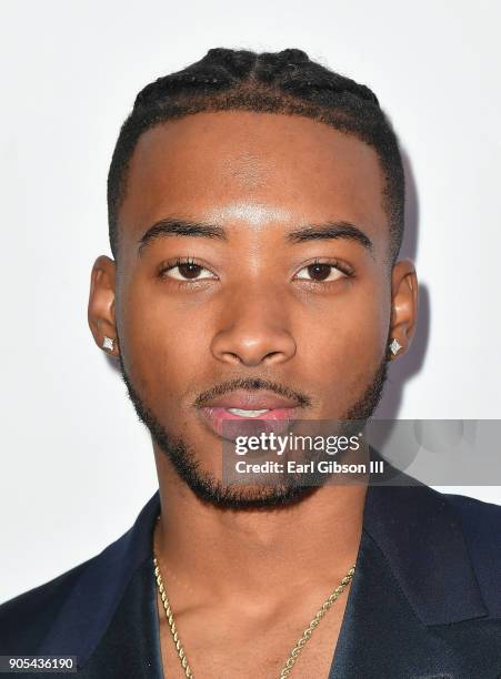 Algee Smith at the 49th NAACP Image Awards on January 15, 2018 in Pasadena, California.