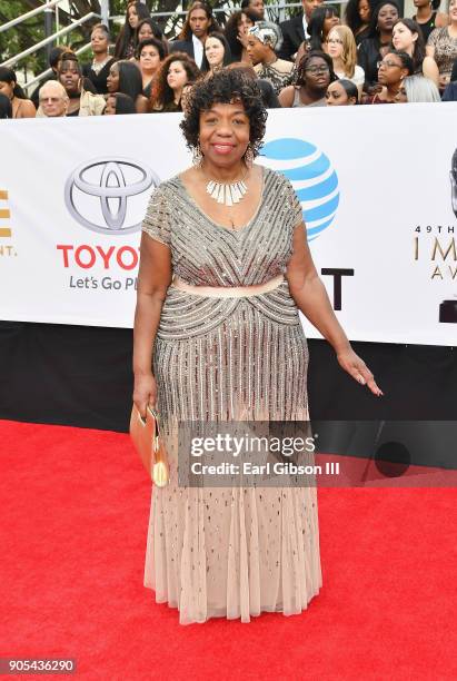 Gwen Carr at the 49th NAACP Image Awards on January 15, 2018 in Pasadena, California.