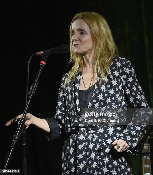 Patty Griffin performs during the ASCAP Showcase at The Lakehouse during the 9th Annual 30A Songwriters Festival day 3 on January 13, 2018 in South...