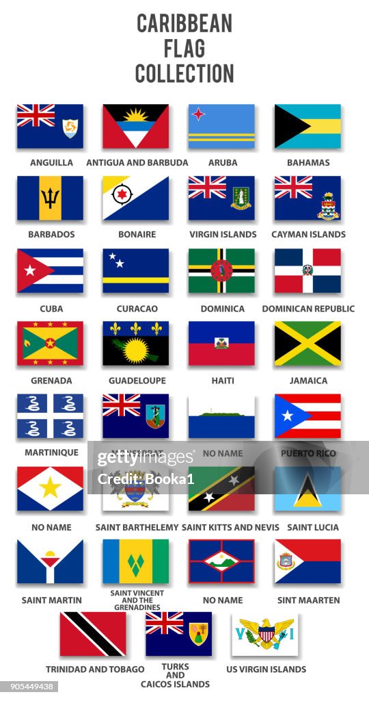 Caribische vlag collectie