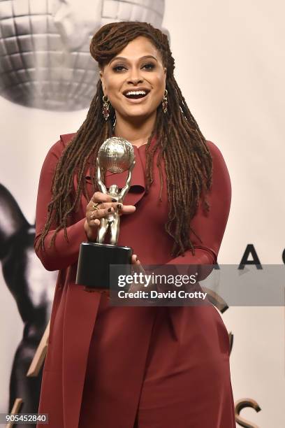 Ava DuVernay attends the 49th NAACP Image Awards - Press Room at Pasadena Civic Auditorium on January 15, 2018 in Pasadena, California.