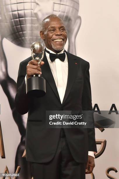 Danny Glover attends the 49th NAACP Image Awards - Press Room at Pasadena Civic Auditorium on January 15, 2018 in Pasadena, California.